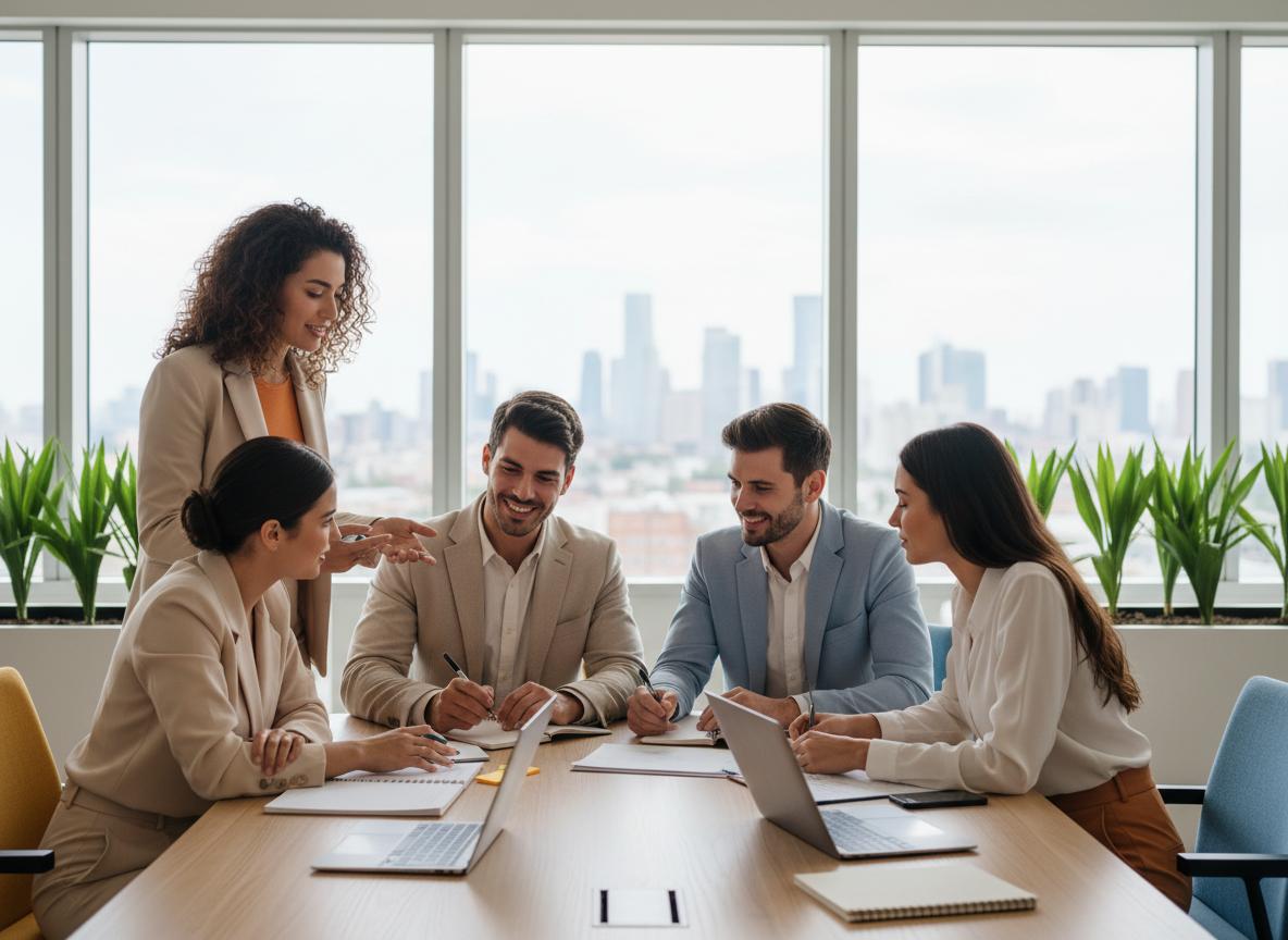 Profesionales colaborando